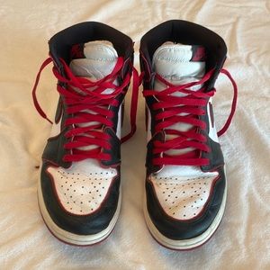 Nike Air Jordans, red, black and white, mens size 10